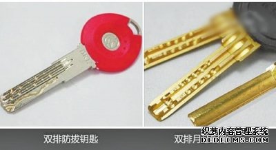 據(jù)專業(yè)人士稱，分辨A級(jí)鎖和B級(jí)鎖最簡單的辦法，就是數(shù)鑰匙上的“牙口”或“凹槽”，“牙口”和“凹槽”越復(fù)雜，鎖越難開，一般情況下，B級(jí)鎖的鑰匙“牙口”在13個(gè)以上。